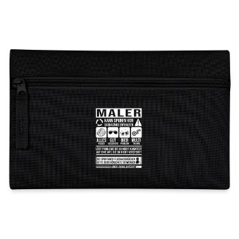 Maler Spruch lustig - Federtasche - Schwarz - Vorne