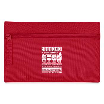 Steuerberater Spruch lustig - Federtasche - Rot - Vorne