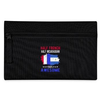 Halb Franzose Halb Nicaraguaner - Federtasche - Schwarz - Vorne