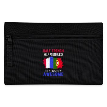 Half French Half Portuguese - Pencil Case - black - Front