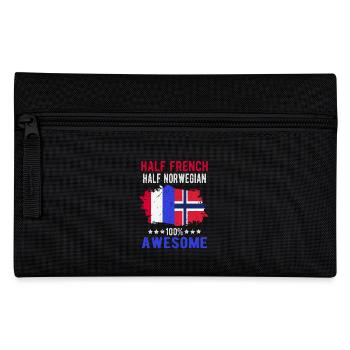 Half French Half Norwegian - Pencil Case - black - Front