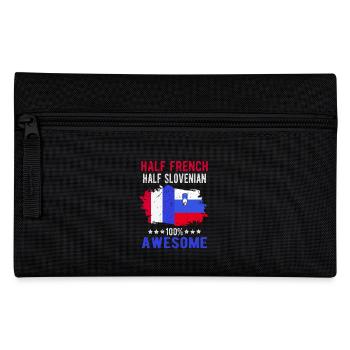Half French Half Slovenian - Pencil Case - black - Front