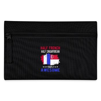 Halb Franzose Halb Singapurer - Federtasche - Schwarz - Vorne