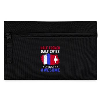 Halb Franzose Halb Schweizer - Federtasche - Schwarz - Vorne