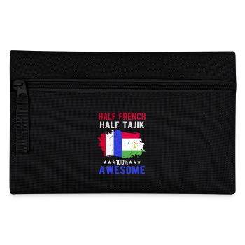 Half French Half Tajik - Pencil Case - black - Front