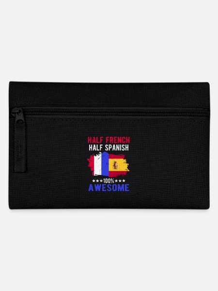 Halb Franzose Halb Spanier - Federtasche - Schwarz