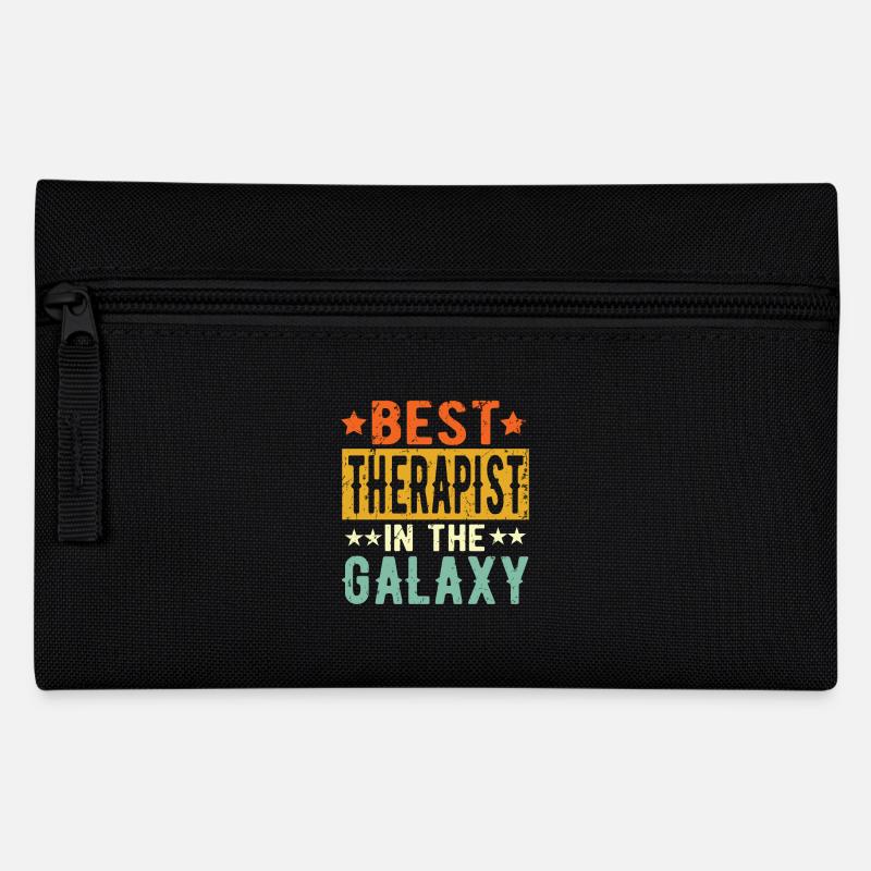 Best Therapeut ever Therapeut Geschenk - Federtasche - Schwarz