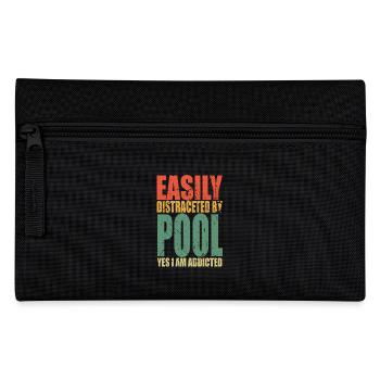 Pool Spruch lustig - Federtasche - Schwarz - Vorne