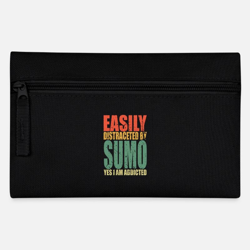 Sumo saying funny - Pencil Case - black