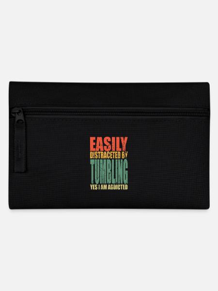 Tumbling Spruch lustig - Federtasche - Schwarz
