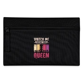 Taking your queen chess - Pencil Case - black - Front