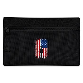 United States American flag Chess - Pencil Case - black - Front