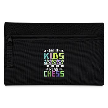 cool kids play chess - Federtasche - Schwarz - Vorne