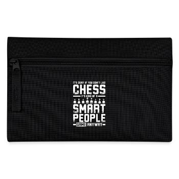 It's kind of a smart people game chess - Pencil Case - black - Front