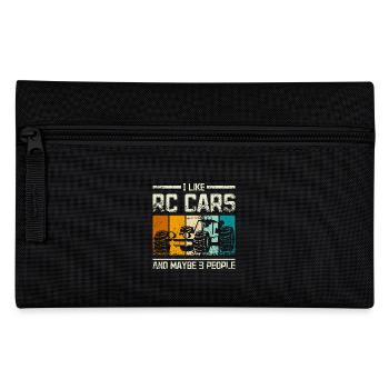 I like rc cars and maybe 3 people - Pencil Case - black - Front