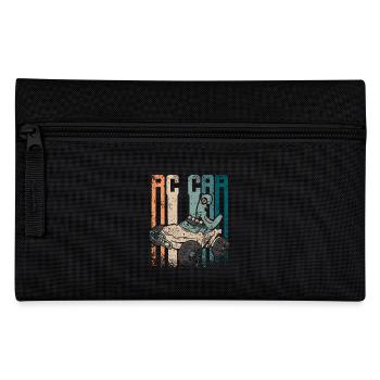 Retro Vintage Rc car racer - Pencil Case - black - Front