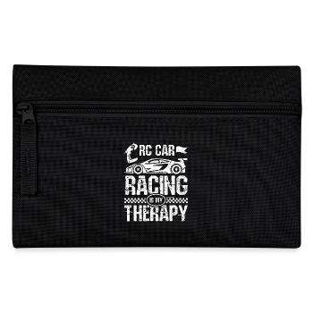 RC car racing is my therapy - Pencil Case - black - Front