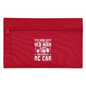 Let this old man show you how to drive a rc car - Federtasche - Rot - Vorne