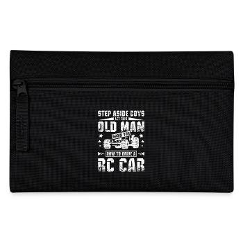 Let this old man show you how to drive a rc car - Pencil Case - black - Front