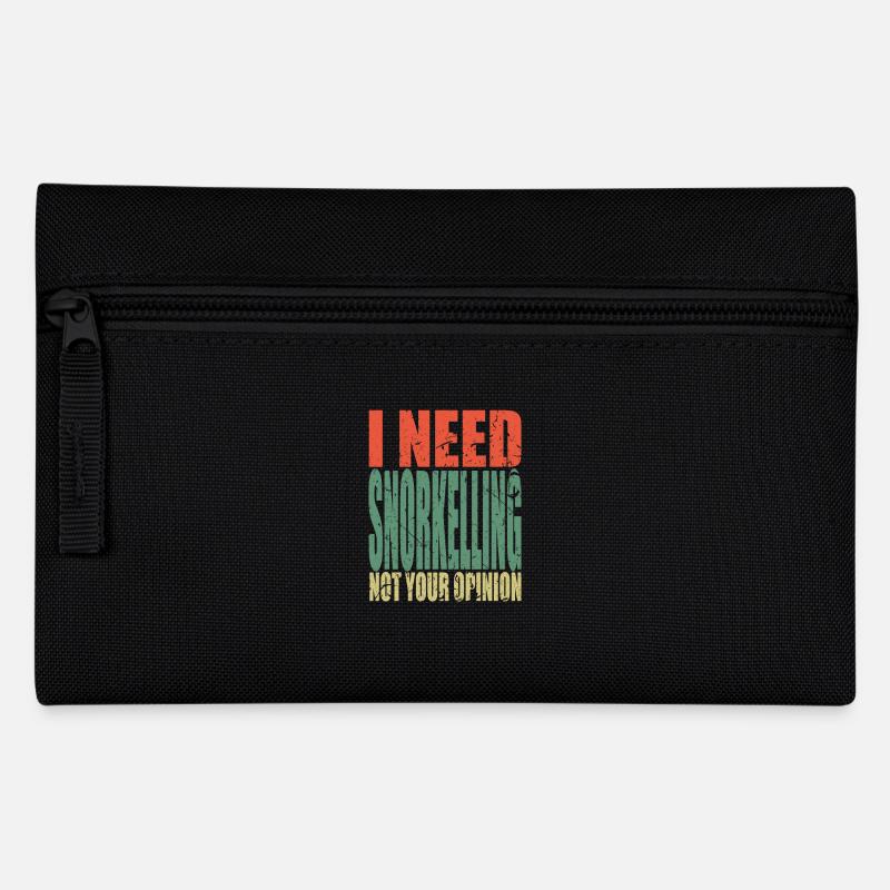 Snorkeling en disant drôle - Trousse - noir
