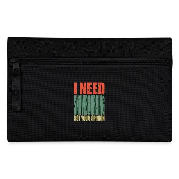 Snowboarding Spruch lustig - Federtasche - Schwarz - Vorne
