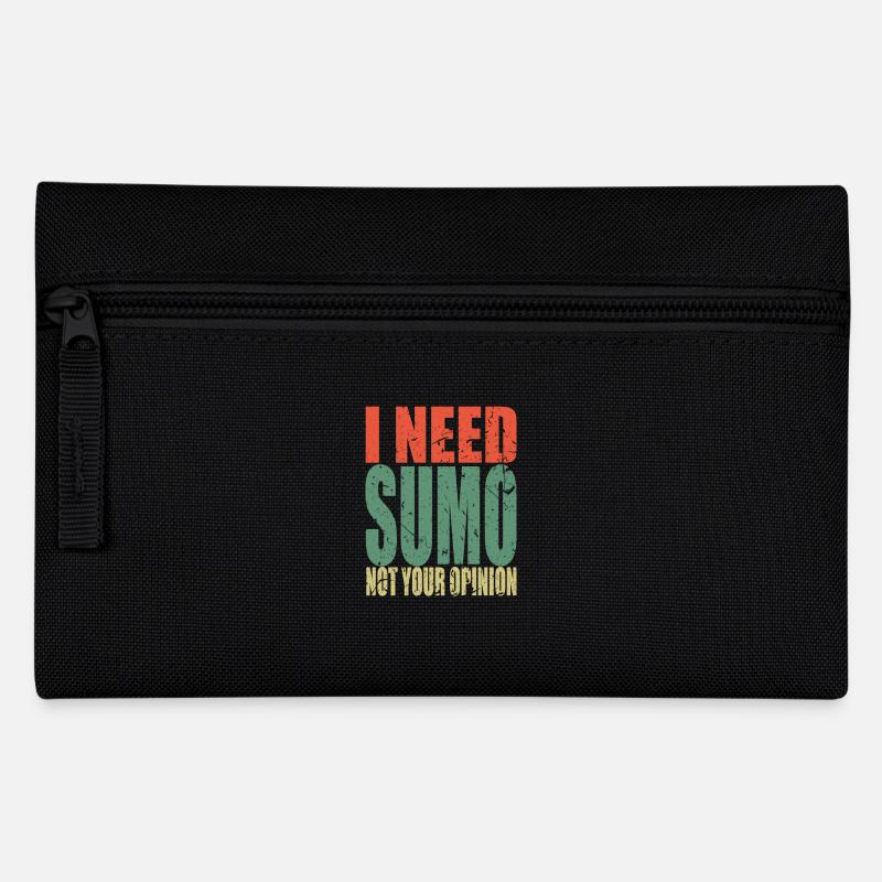 Sumo saying funny - Pencil Case - black