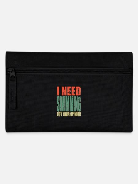 Swimming Spruch lustig - Federtasche - Schwarz