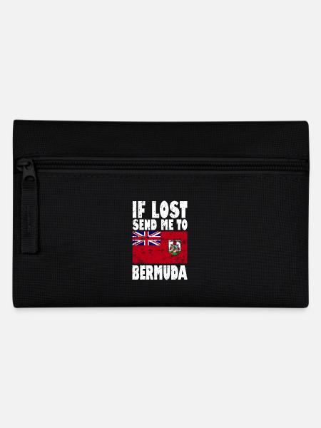 Bermuda Flag Saying - Pencil Case - black