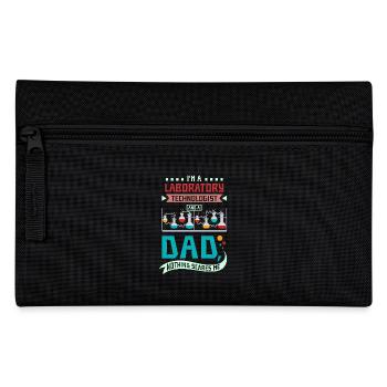 Laboratory technologist and a dad - Pencil Case - black - Front