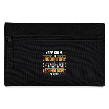 Keep calm the laboratory technologist is here - Pencil Case - black - Front