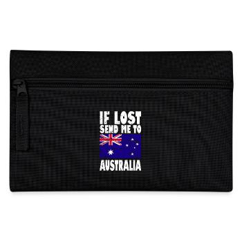Australien Flagge Spruch - Federtasche - Schwarz - Vorne