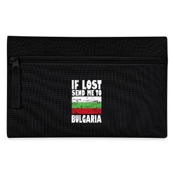 Bulgaria Flag Saying - Pencil Case - black - Front