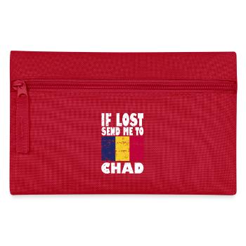 Chad Flag Saying - Pencil Case - red - Front