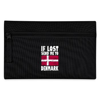 Dicton du drapeau du Danemark - Trousse - noir - Devant