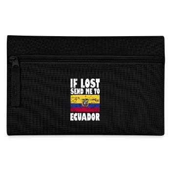 Ecuador Flag Saying - Pencil Case - black - Front