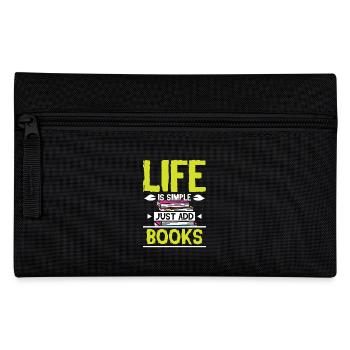 La vie est simple, il suffit d’ajouter des livres - Trousse - noir - Devant