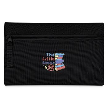 This little bookworm is 10 - Federtasche - Schwarz - Vorne