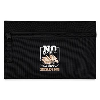 No gaming just reading - Pencil Case - black - Front