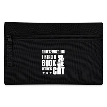 Lire un livre caresser un chat - Trousse - noir - Devant