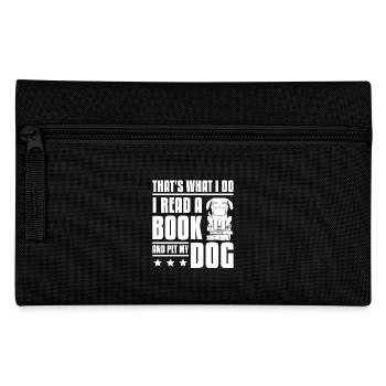 Lisez un livre et caressez un chien - Trousse - noir - Devant