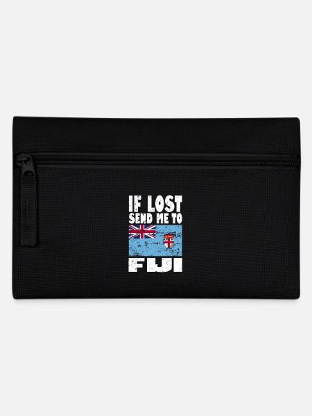 Fiji Flag Saying - Pencil Case - black