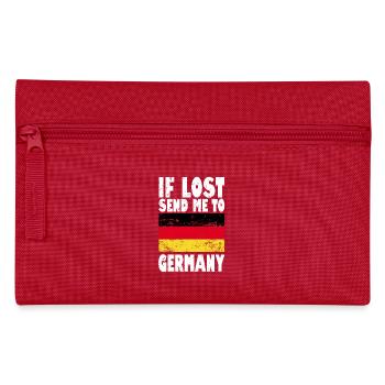 Germany Flag Slogan - Pencil Case - red - Front