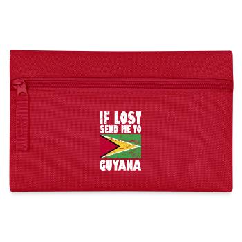 Guyana Flag Saying - Pencil Case - red - Front