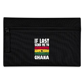 Ghana Flag Saying - Pencil Case - black - Front