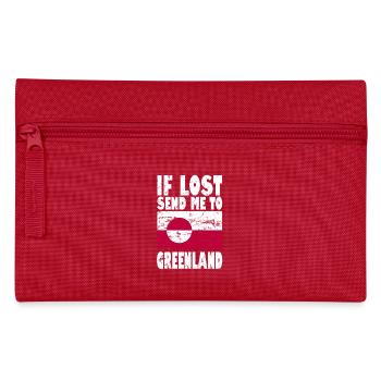 Drapeau du Groenland - Trousse - rouge - Devant