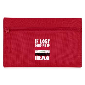 Iraq Flag Slogan - Pencil Case - red - Front