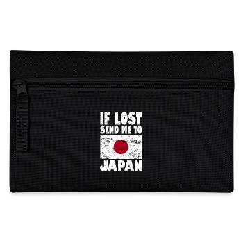 Japan Flag Saying - Pencil Case - black - Front