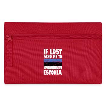Drapeau de l’Estonie - Trousse - rouge - Devant