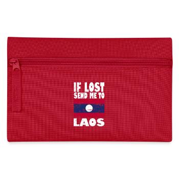 Drapeau du Laos - Trousse - rouge - Devant