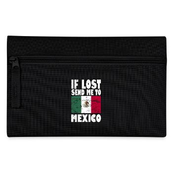 Mexico Flag Saying - Pencil Case - black - Front